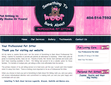 Tablet Screenshot of loganvillepetsitting.com